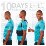 Posture Corrector for Men and Women - Back Brace for Upper and Lower Body Support - Adjustable Straightener with Pain Relief and Muscle Memory (Large) - Retail: $27