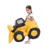 Inflatable Construction Digger Costume Toddler, Blow Up Ride On Tractor Cosplay Kids Child Girls Boys, Riding Truck Halloween Costume Children 4T - Retail: $34