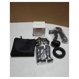 Hand Grip Strengthener Workout Kit (8 Pack) Forearm Grip Adjustable Resistance Hand Gripper, Finger Stretcher, Finger Exerciser, Grip Ring, Gyro Ball (black) - Retail: $23