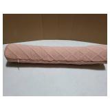 3.1 H Small Cervical Roll Pillow, Medium Soft Memory Foam Neck Round Pillow Cylinder Bolster Pillow for Sleeping, Round Neck Support for Bed, Legs, Back and Yoga (Pink, Small - 3.1" H) - Retail: $15"