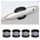 Exterior Door Handle Bowl Cover Compatible for Toyota Camry 2018 2019 2020 2021 2022 2023 2024 Accessories Door Handle Bowl Scratch Protector Glossy Black - Retail: $22