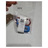 2pcs H11 LED Headlight Adapter Base Bulb Sockets Retainer Holder Universal for Car Blue - Retail: $9