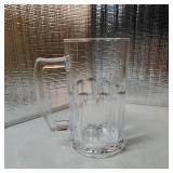 6 Pack Heavy Large Beer Glasses with Handle - 20 Ounce Glass Steins, Classic Beer Mug glasses Set - Retail: $39