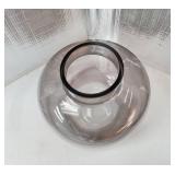 Short Glass Vase, Black Glass Vase, Short Flower Vase, Round Glass Vase, Small Vase for Flowers, 6 Inch Modern Vases for Living Room, Dining Table, Wedding, Bookshelf, Office Decor - Retail: $29