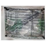 3 Tier Grey Storage Racks and Shelving - Heavy Steel Material Pantry Shelves - Adjustable Storage Shelf Metal Storage Rack Wire, Suitable for Warehouses, Closets, Kitchen. BENT/DENTED IN SEVERAL PLACE