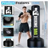 Heavy Freestanding Punching Bag for Adults, 70