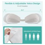 Pregnancy Pillow Cooling for Sleeping, Detachable and Adjustable Double-Sided Support Maternity Pillow Skin-Friendly for Pregnant Women Back, HIPS, Legs(30°Slope Design Verified by Expectant Mothers)