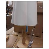 Turned Wood Table Lamp with Scalloped Shade - Room Essentialsâ¢ - Retail: $25