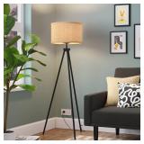 Tripod Floor Lamp with Shade Black - Room Essentialsâ¢: Modern Standing Light, ETL Listed, Metal Body - Retail: $50