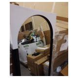 Pill Shaped Over The Door Mirror Black - Room Essentialsâ¢ - Retail: $24