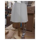 Turned Wood Table Lamp with Scalloped Shade - Room Essentialsâ¢ - Retail: $25