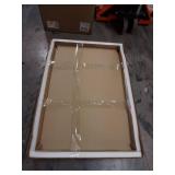 24\" x 36\" Infinity Mantle Wall Mirror Black - Thresholdâ¢: Rust-Resistant, Rounded Top, Wall Mount - Retail: $90