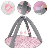 deAO Baby Doll Stroller Crib Bed Nursery Role Play Set Baby Doll with Accessories and Play Mat,Travel Cot,Bouncer,Foldable Stroller and Travel Bag Gifts for Toddlers Girls Boys