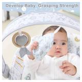 Baby Bouncer, Infants Bouncy Seat with Music and Vibrations,Portable Baby Rocker for Newborns Indoor Outdoor Use 0-6 Months Up to 20 lbs