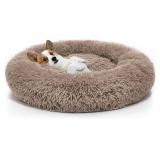 MIXJOY Orthopedic Dog Bed Comfortable Donut Cuddler Round Pet Beds Ultra Soft Washable Dog and Cat Cushion (20
