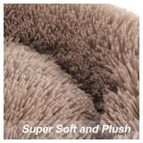 MIXJOY Orthopedic Dog Bed Comfortable Donut Cuddler Round Pet Beds Ultra Soft Washable Dog and Cat Cushion (20