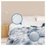 Retails for $120! GOQO TOMO Heated Weighted Blanket, with Premium Glass Beads 60" x 80" Electric Heating Blanket 2 in1 Blanket with 12 Heating Levels for Adults Home Use Gradient Gray-H6080