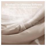 MUXHOMO Full Comforter Sets, All Season Ultra Soft Down Alternative Bedding - 3 Piece Lightweight Bed Set Includes 1 Comforter (82"x86") and 2 Pillow Shams (20"x26"), Dark Linen