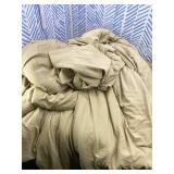 MUXHOMO Full Comforter Sets, All Season Ultra Soft Down Alternative Bedding - 3 Piece Lightweight Bed Set Includes 1 Comforter (82"x86") and 2 Pillow Shams (20"x26"), Dark Linen