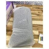 C CUSHION LAB Patented Pressure Relief Seat Cushion for Long Sitting Hours on Office/Home Chair, Car, Wheelchair - Extra-Dense Memory Foam for Hip, Tailbone, Coccyx, Sciatica - Light Grey