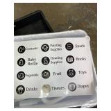 Pipishell 3 Tier Mesh Utility Cart, Rolling Metal Organization Cart with Handle and Lockable Wheels, Multifunctional Storage Shelves for Kitchen Living Room Office White