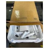 Pipishell 3 Tier Mesh Utility Cart, Rolling Metal Organization Cart with Handle and Lockable Wheels, Multifunctional Storage Shelves for Kitchen Living Room Office White