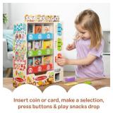 Retails for $140! 2 Pack Melissa & Doug Sort-Stock-Select Wooden Vending Machine Toy with Play Food, Mini Vending Machine Toys & Play Money, Preschool Toys for Kids Ages 3+