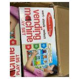 Retails for $140! 2 Pack Melissa & Doug Sort-Stock-Select Wooden Vending Machine Toy with Play Food, Mini Vending Machine Toys & Play Money, Preschool Toys for Kids Ages 3+