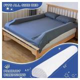 Bed Bumpers for Toddlers Foam Bed Rail for Toddlers 2 Pack Bed Rails Bumper for Queen, King, Twin, Full-Size Bed with Non-Slip Machine Washable Cover