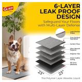 Glad for Pets Black Charcoal Puppy Pads, 23"x23" Disposable Training Pads That Absorb Urine & Neutralize Odor with Activated Carbon - 100 Count