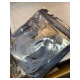 WLIVE LED Nightstand with Charging Station, White Dresser with 5 Fabric Drawers for Bedroom, Tall Night Stand with Open Shelves, Bed Side Tables Living Room