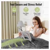 Uttermara Weighted Blankets for Adults Queen Size, 15lbs 60x80 inches Blanket with Soft Warm Plush Sherpa Fleece, Washable Thick Heavy Throw for Sleep, Anxiety and Calming, Grey