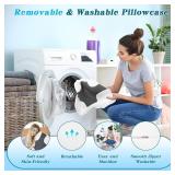 Side Sleeper Pillow with Arm Hole, Shoulder Relief System, Arm Pillow for Neck and Shoulder Pain, Premium Memory Foam, Suitable for Side, Back and Stomach Sleepers - Grey