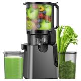 Retails for $120! Juicer Machines with 5.8" Large Feed Chute, Cold Press Juicer for Whole Vegetables and Fruits 400W, Slow Masticating juicer Easy to Clean Juice Extractor Machine High Juice Yield