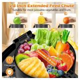 Retails for $120! Juicer Machines with 5.8" Large Feed Chute, Cold Press Juicer for Whole Vegetables and Fruits 400W, Slow Masticating juicer Easy to Clean Juice Extractor Machine High Juice Yield