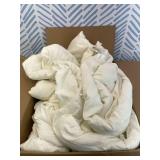 Bedsure Queen Comforter Set - Beige Soft Bedding for All Seasons, Cationic Dyed Bed Set, 3 Pieces, 1 Queen Size Comforter (90"x90") and 2 Pillow Shams (20"x26"+2")