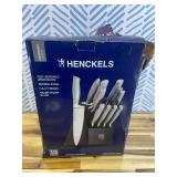 Retails for $151! HENCKELS J.A International Modernist 13-pc Knife Block Set, Black
