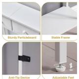 Small Entryway Table with Drawers & Storage Shelf High Tall Little Narrow Front Door Console Tables Skinny Slim Wall Table for Entry Hall Hallway Foyer, Thin Bedside Nightstand for Small Space Bedroom