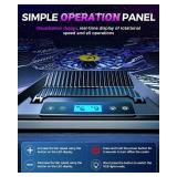 ChillCore Laptop Cooling Pad, RGB Laptop Fan Cooling Pad 9 Fans for 15.6-19.3 Inch Laptops, Gaming Laptop Cooler with 8 Height Stands, 2 USB Ports - A21 Pattern