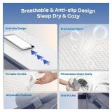 3PCS Wedge Pillow, Orthopedic Wedge Pillow for Acid Reflux, Back Pain Relief, Cooling Memory Foam Top, Bed Wedge Pillows for Headboard, Sleeping, Snoring, Back Support, After Surgery.