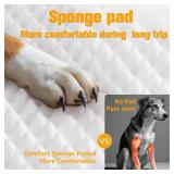 PETICON Large Dog Car Seat, Back Seat Extender for Dogs with 3 Mesh Windows, Waterproof Medium Carseat for Dogs with 4-Splice Hard Bottom, Pet Seat Cover for Cars, Trucks and SUVs (Black)