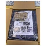 PETICON Large Dog Car Seat, Back Seat Extender for Dogs with 3 Mesh Windows, Waterproof Medium Carseat for Dogs with 4-Splice Hard Bottom, Pet Seat Cover for Cars, Trucks and SUVs (Black)