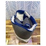 Super Soft Rug for Bedroom, 5x7 ft Blue and White Area Rug Classic Checkered Shaggy Anti-Skid High Pile Soft Fluffy Rug Fuzzy Carpet for Living Room Bedroom Kids Room Nursery, Dorm