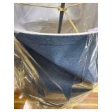 FenchelShades 14" Top Diameter x 14" Bottom Diameter 10" Height Cylinder Drum Lampshade USA Made (Navy)