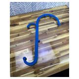 LiBa Back and Neck Massager - Trigger Point Massage Tools for Pain Relief and Manual Massage Hook Therapy Handheld Back Neck Shoulder Massager Blue - Gift for Women & Men