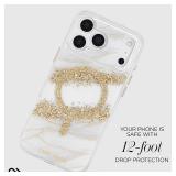 Case-Mate iPhone 17 Pro Max Case Compatible with MagSafe - Stylish Marble Phone Case with 12ft Drop Protection - Premium Magnetic Cover for iPhone 17 Pro Max - Karat Granite