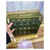 Egg Holder For Fridge, Egg Tray for Refrigerator, Egg Storage for Refrigerator for 30 Eggs, Automatic Flip Egg Storage Tray with Timers, Special Egg Holder Countertop Solution