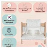 Waterproof & Compatible Stokke Tripp Trapp Cushion Set - Easy to Clean - 100% Cotton Stokke Tripp Trapp High Chair Cushion Set (Little Birdie / 49.5 Counts)