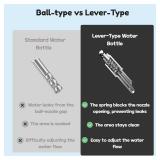 Leak-Proof Small Animal Water Bottle for Chinchillas, Birds, Hamsters, Guinea Pigs, Rabbits and Other Small Pets. (White, 8.12oz)