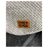 EHEYCIGA Curved Dog Stairs Ramp for High Beds 22.6" H, 5-Step Dog Steps for Small Dogs and Cats, Pet Stairs for High Bed Climbing, Non-Slip Balanced Pet Step Indoor, Grey